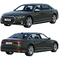 Dark Green Luxury Sedan With Sleek Body Modern Design And Alloy Wheels