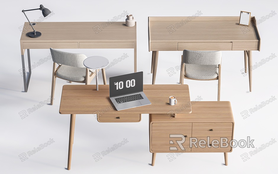 Desk and Chair Combination Study Desk and Chair Office Desk and Chair model