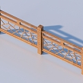 Railing Guardrail Fence 3d model