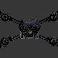 Detailed Science Fiction Spaceship Design Featuring Blue Gray Color And Multiple Engines