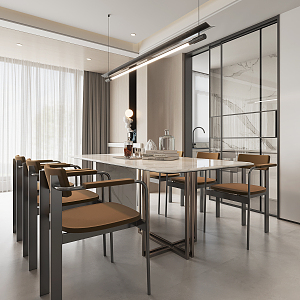 Modern Restaurant 3d model