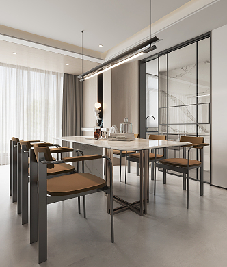 Modern Restaurant 3d model