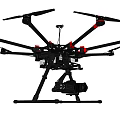 Smart Drone With Multi Rotor Structure And Professional Camera Equipment 3d model