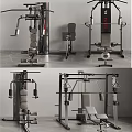 Professional Home Gym Fitness Equipment With Multi functional Training Station And Weight Bench