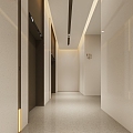 Office elevator hall 3d model