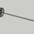 Industrial Equipment Featuring Metal Circular Component With Internal Mechanical Shaft Structure