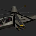 Military Helicopter 3D Rendered With Modern Design Rotor System Cockpit Windows And Weapon Mounts