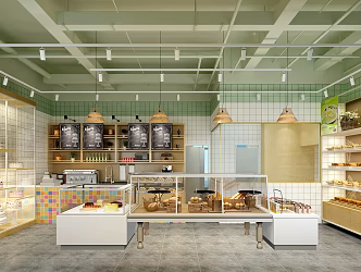 Modern Bakery Cake Shop 3d model