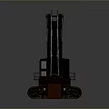 Powerful Crawler Excavator Utility Vehicle with Boom Arm Bucket and Tracked Chassis