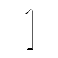 Modern Floor Lamp With Black Metal Stand Adjustable Arm And Minimalist Design