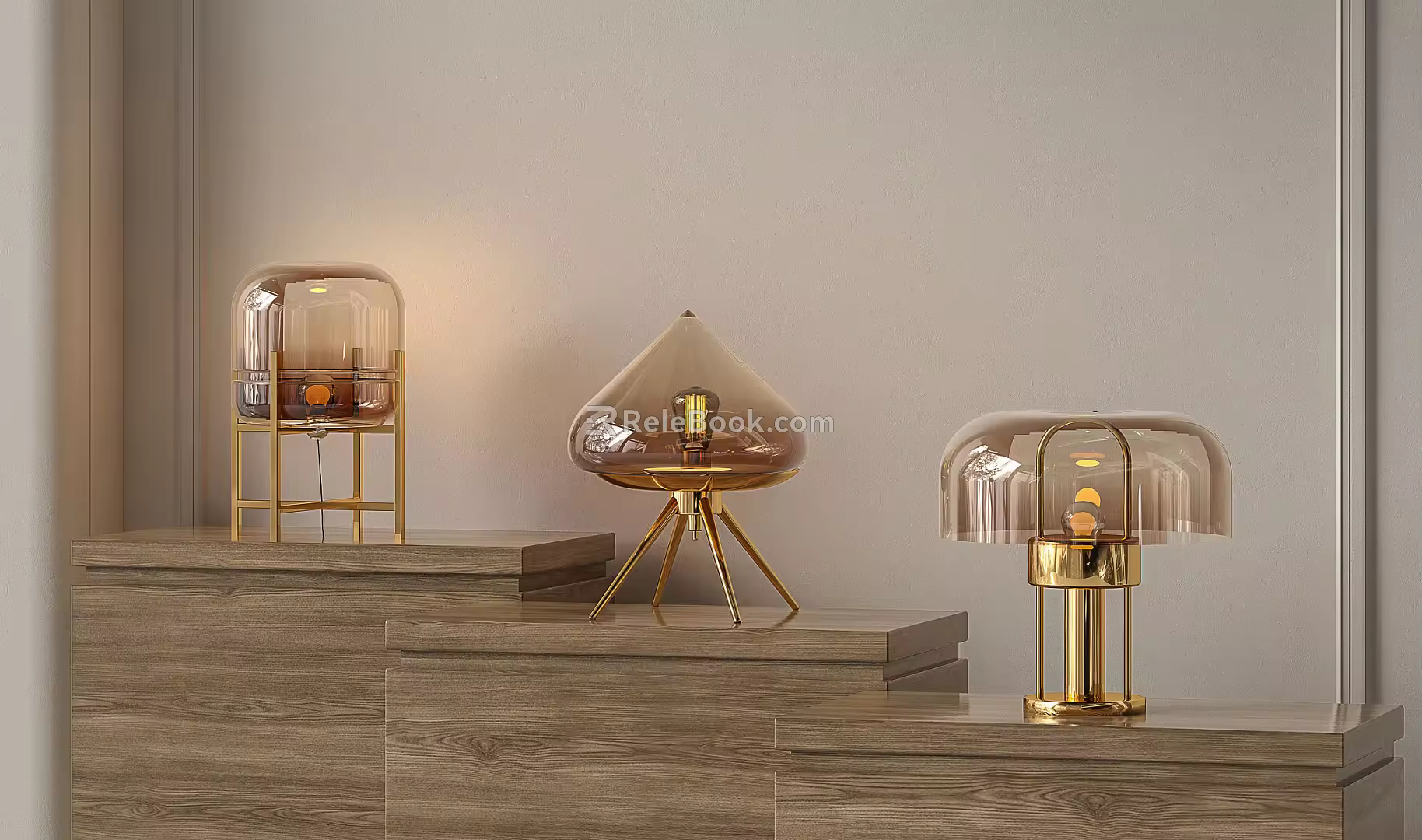 Light Luxury Table Lamp Simple Table Lamp 3d model