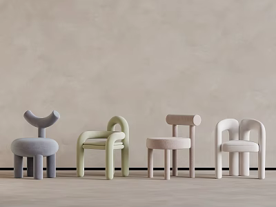 Modern children's chair 3d model