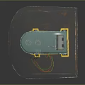 Industrial Electrical Transformer With Green Casing Copper Coils Motor And Control Panel On Platform