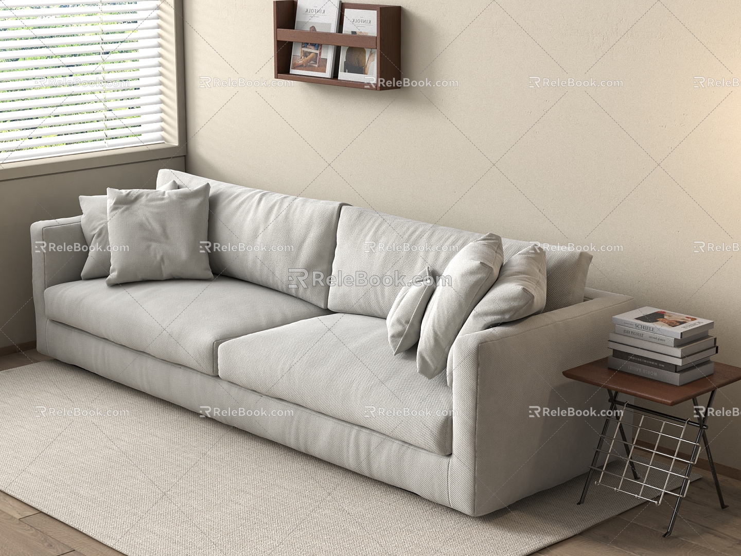 The ancient people's sofa, the ancient people's sofa, the ancient people's sofa, the silent wind. 3d model