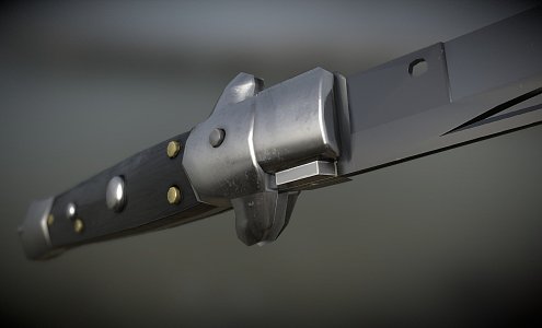 spring knife switch knife 3d model