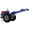 modern rotary tiller 3d model