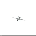Military Combat Fighter Drone With Long Wingspan Propeller Weapon Payload And Tail Number 155