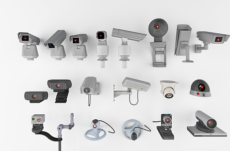 Modern camera surveillance 3d model