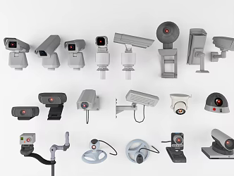 Modern camera surveillance 3d model