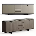 Modern Sleek Entryway Cabinet And Side Cabinet With Drawers Doors And Wooden Texture Design