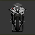 Sleek Silver And Black Sport Motorcycle With Aerodynamic Body And Stylish Design
