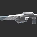 Futuristic Weapon Design With Metallic Structure And Modern Mechanical Features 3d model