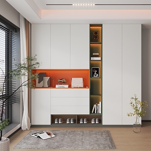 Simple Shoe Cabinet Coat Cabinet Storage Cabinet Multi-function Cabinet 3d model