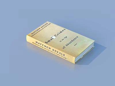 Saint Crimes Book by Matthew Saylake With Golden Cover And Stories of Redemption 3d model