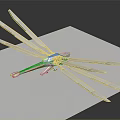 Smart Machine With Multiple Slender Metal Arms And Precision Mechanical Design