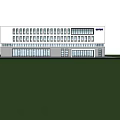 Modern Multi-storey Office Building Complex 3d model