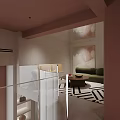 Modern Clothing Store Interior With Spiral Staircase Clothes Racks Displayed Bags And Soft Tones