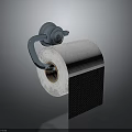 Essential Household Toilet Paper Roll with Sturdy Chrome Wall Mounted Holder for Bathroom Use