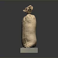 Practical Burlap Sack Storage With Square Base For Daily Household Items