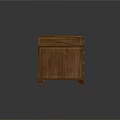 Traditional Wooden Writing Desk With Red Carved Top And Classic Sturdy Legs Design