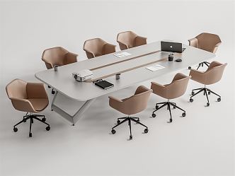 Modern Conference Table and Chair Conference Table and Chair Conference Table 3d model