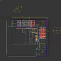 Modern Spacious Public Office Workspace With Open Workstations Glass Partitions And Comfortable Shared Pantry Zone