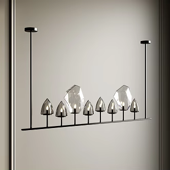 glass chandelier 3d model