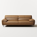 Modern double sofa three-seat sofa 3d model