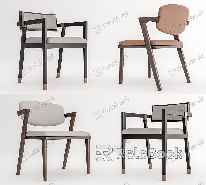 Quiet Dining Chair Dining Chair Single Chair Leisure Chair model