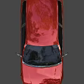 Red Compact Car With Sleek Body Design And Modern Exterior Features