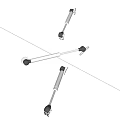 Industrial Equipment Gas Springs for Heavy Duty Mechanical Support Systems