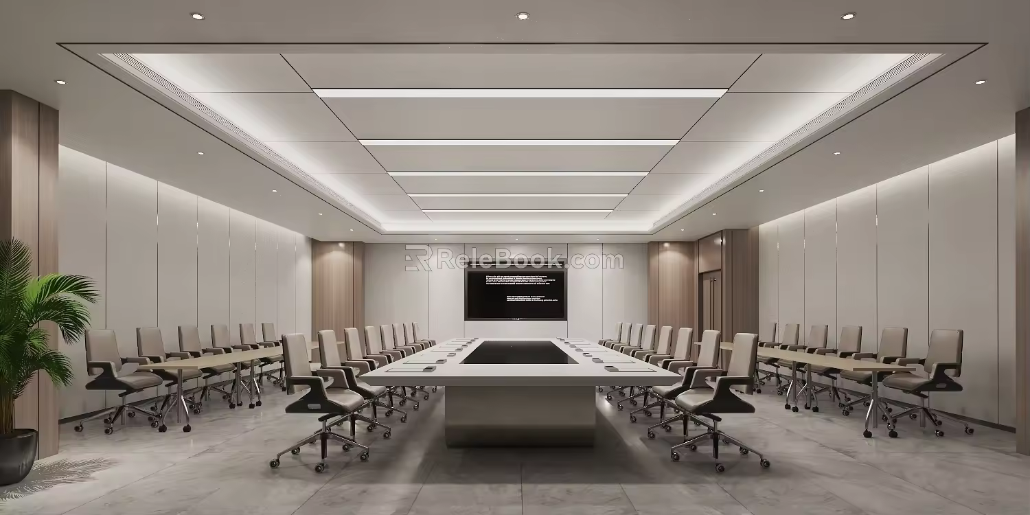 Modern Conference Room 3d model
