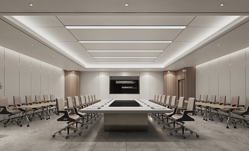 Modern Conference Room 3d model