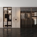 Light Luxury Wardrobe 3d model