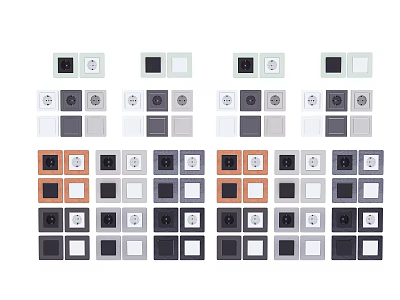 Hardware switch panel 3d model