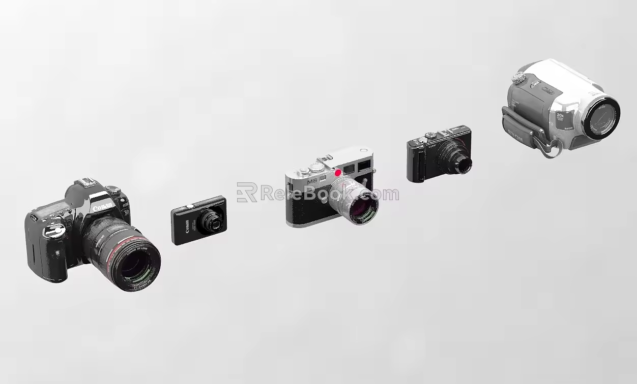 Cameras and Cameras 3d model