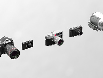 Cameras and Cameras 3d model