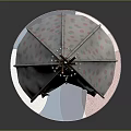 Kids Teepee Tent Furniture With Polka Dot Pattern Wooden Stick Support Decorative Beads And Round Base