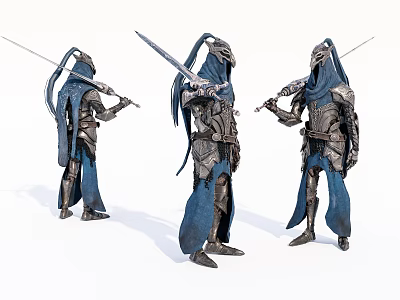Modern Movie Characters Virtual Characters Game Characters Fully Armed Warriors in Armor 3d model