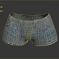 Denim Shorts Design With Classic Pockets And Stitching Details For Casual Wear